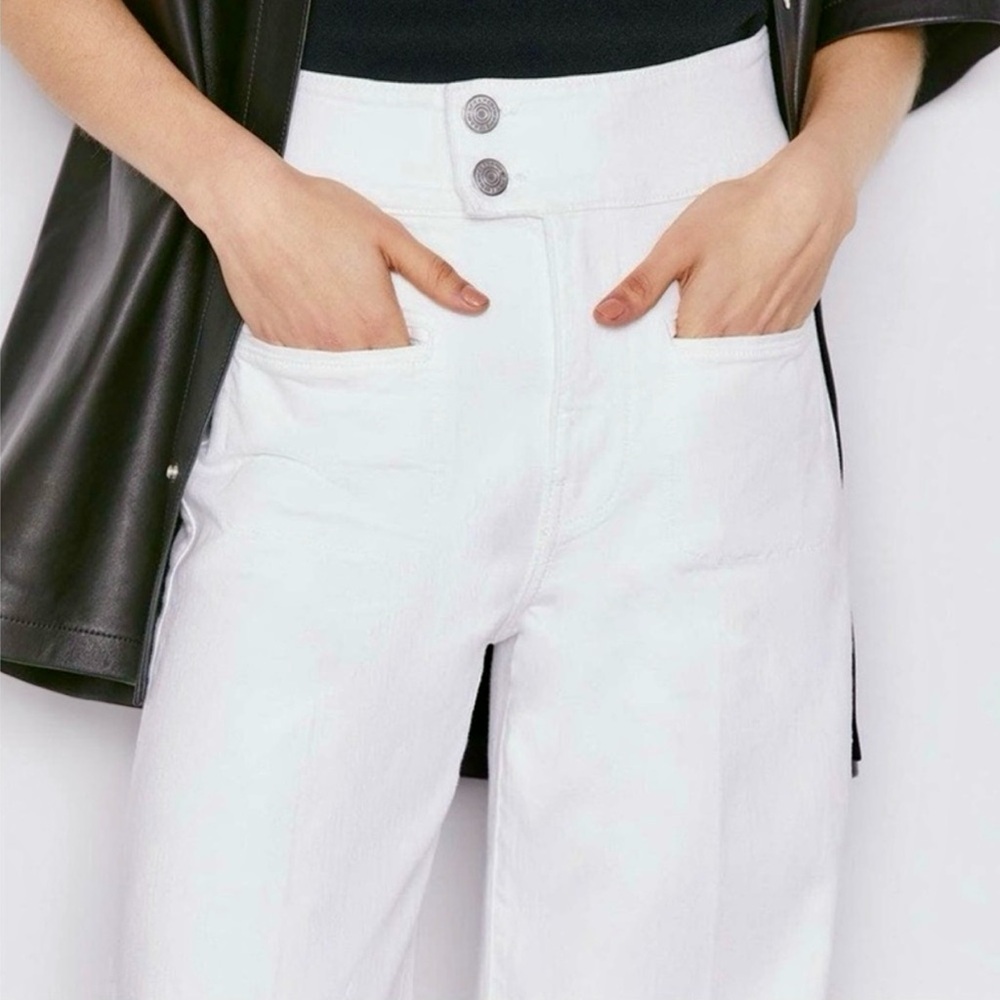 Frame Le Pixie Hardy Wide Leg Jeans